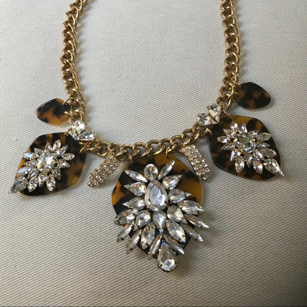 BaubleBar tortoiseshell statement necklace
